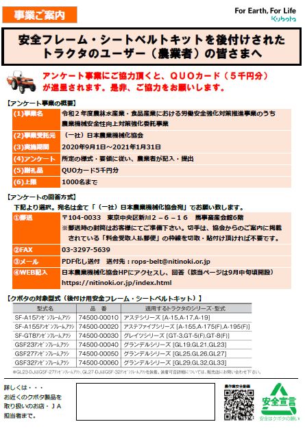 安全フレーム・シートベルトキット後付け/GL限定キャノピーの取り付け